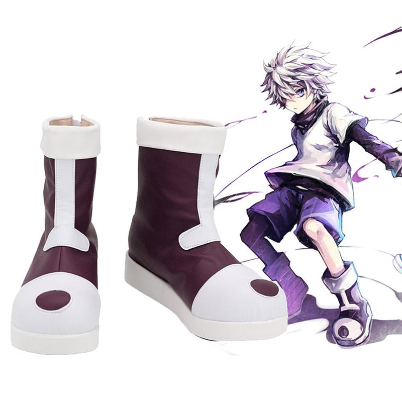 Seecosplay HUNTER×HUNTER Killua Zoldyck Stiefel Halloween Kostüme Zubehör Cosplay Schuhe