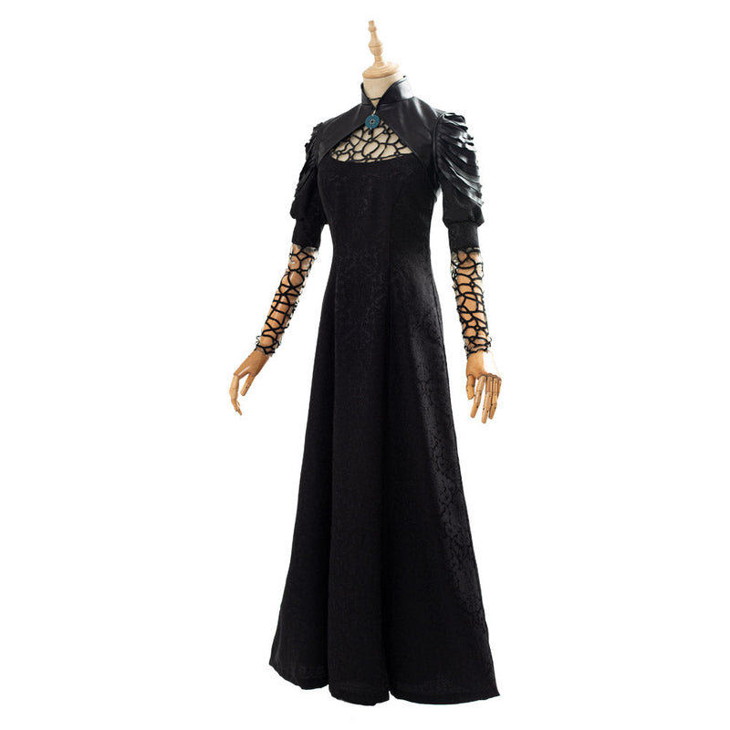 SeeCosplay The Witcher Yennefer Party Black Long Dress Cosplay Costume