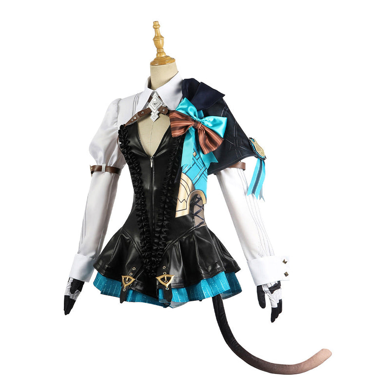 SeeCosplay Video Game Genshin Impact Lynette Costume Outfits for Halloween Carnival Cosplay Costume Female