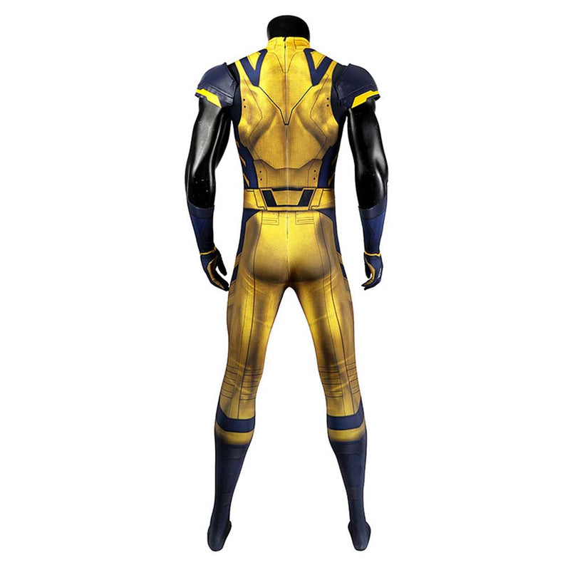 SeeCosplay Deadpool 3 Wolverine James Logan Howlett Yellow Adult Sleeveless Jumpsuit Party Carnival Halloween Cosplay Costume