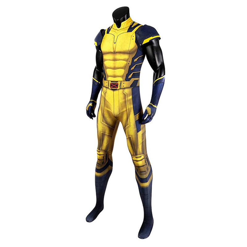 SeeCosplay Deadpool 3 Wolverine James Logan Howlett Yellow Adult Sleeveless Jumpsuit Party Carnival Halloween Cosplay Costume