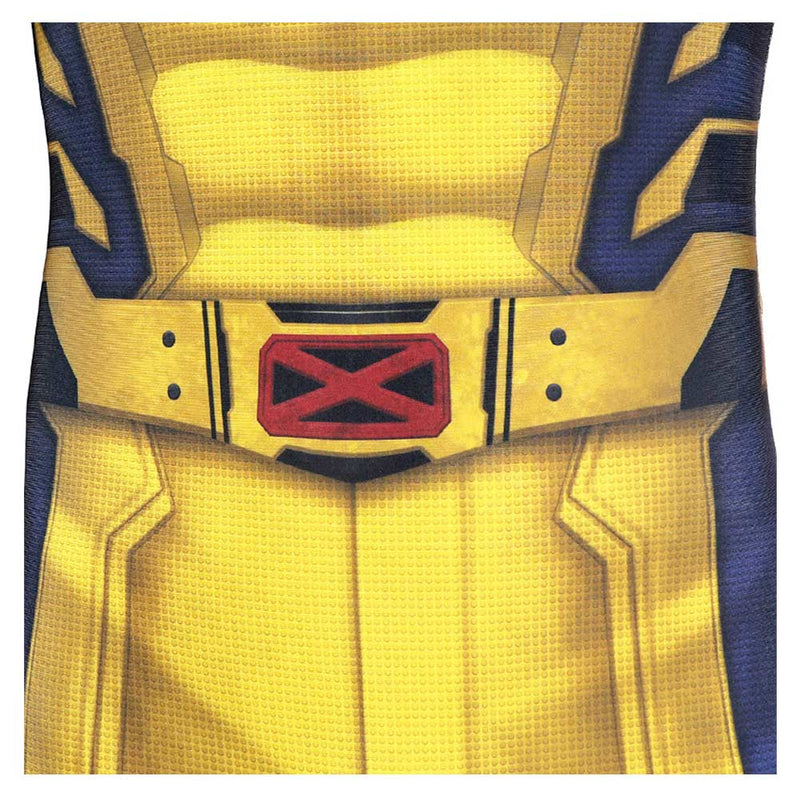Deadpool 3 Wolverine James Logan Howlett Yellow Adult Sleeveless Jumpsuit Party Carnival Halloween Cosplay Costume