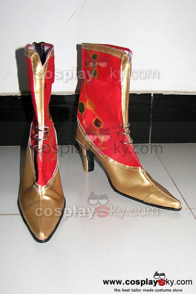 Final Fantasy:   Dissidia 012 Duodecim Final Fantasy Cosplay Boots Red Female