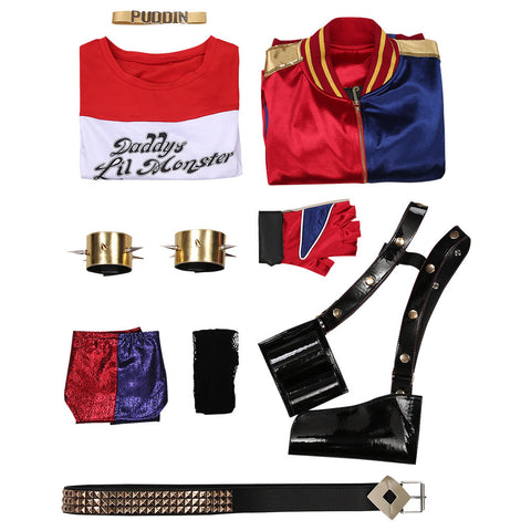 Suicide Squad: Harleen Quinzel T-shirt Pants Outfits Halloween Costume Cosplay Costume For Adult Female