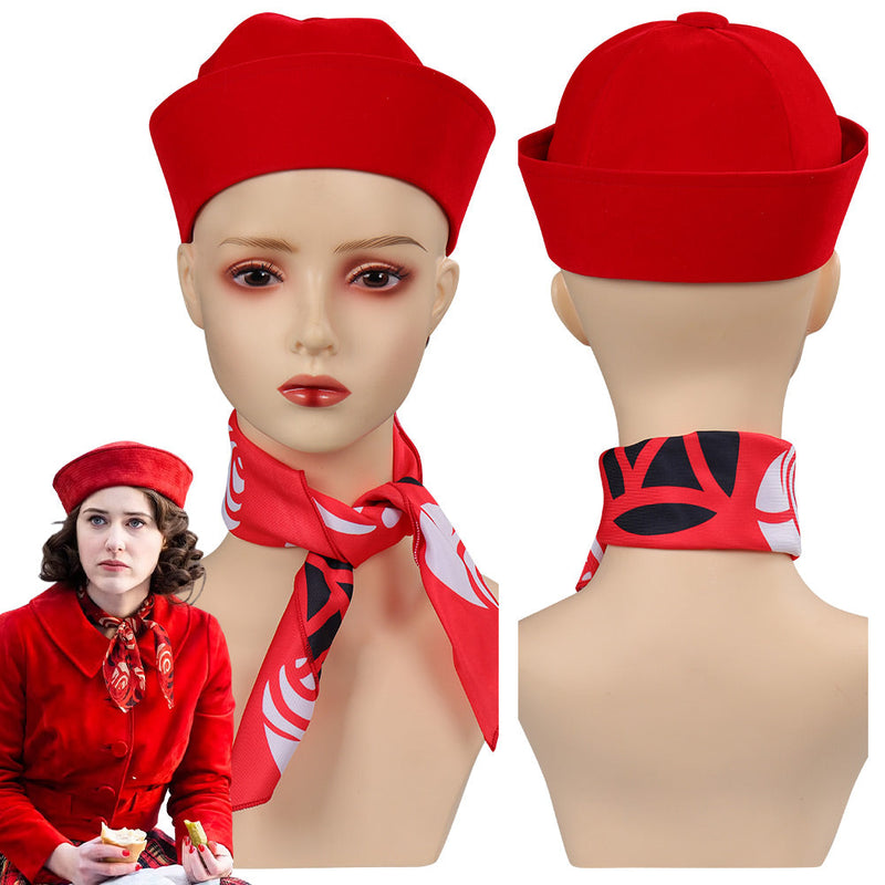 The Marvelous Mrs. Maisel Season 5 Cosplay Hat Necktie Outfits Halloween Carnival Party Disguise Costume Accessories Female