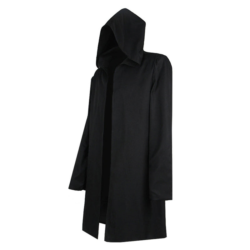 Eren Jaeger Black Cloak Outfits Party Carnival Halloween Cosplay Costume