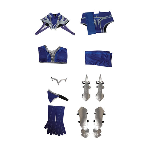 SeeCosplay Mortal Kombat Kitana Costumes for Halloween Carnival Costume