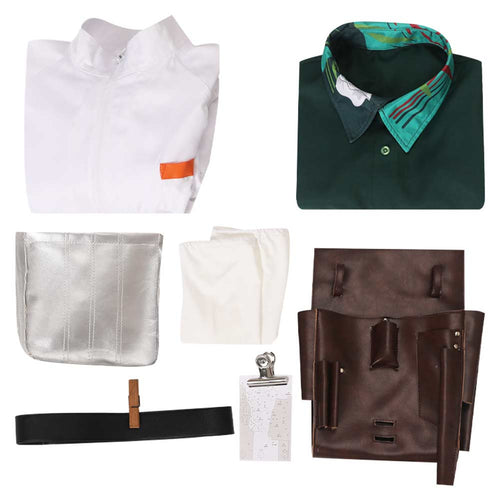 Back to the Future: Doc Brown Men Jumpsuit Outfits Halloween Costume Cosplay Costume