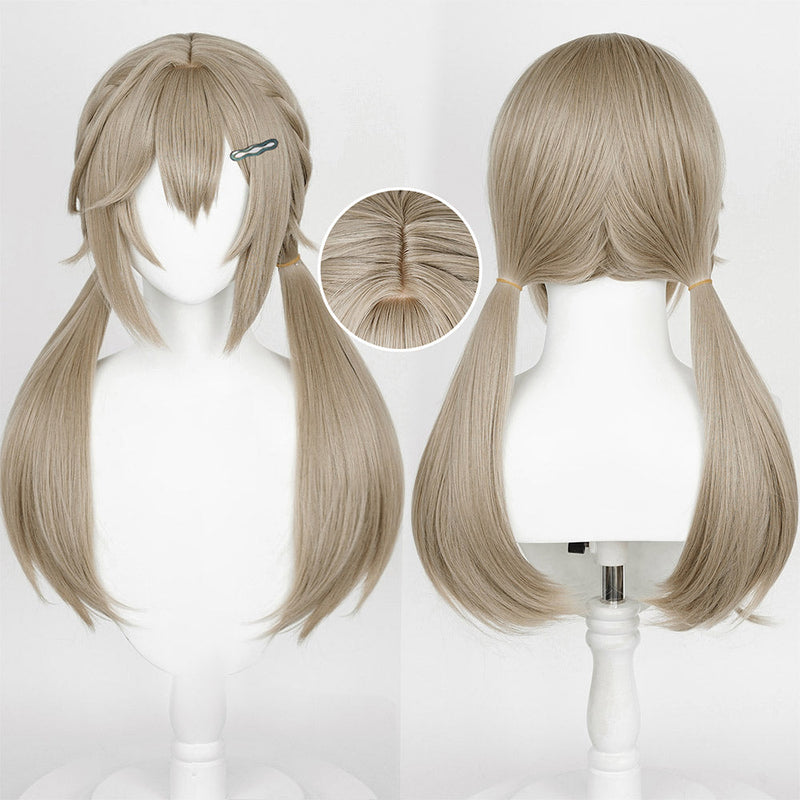 [Full In Stock] Honkai STAR RAIL Qingque Cosplay Wig Wig Synthetic HairCarnival Halloween Party Female