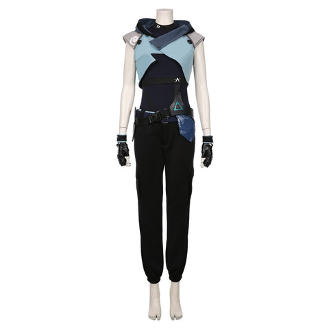 SeeCosplay Game Valorant Jett Cosplay Costume Halloween Jumpsuit Outfit Cosplay Costume Female