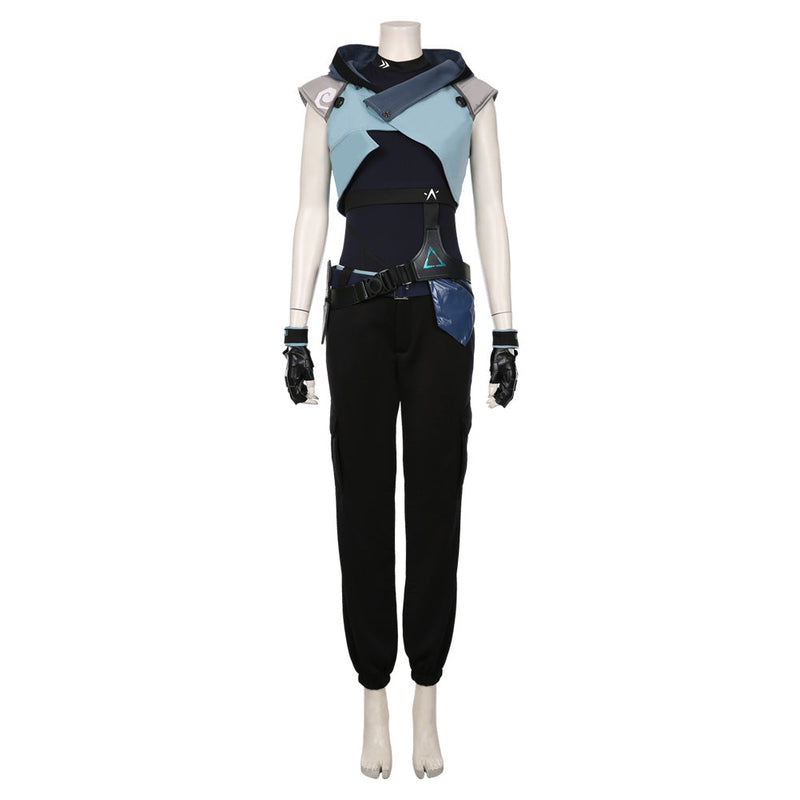 SeeCosplay Game Valorant Jett Cosplay Costume Halloween Jumpsuit Outfit Cosplay Costume