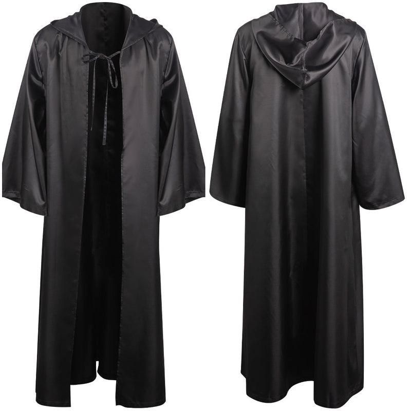 [All Size In Stock] Jedi Knight Costume Black Cloak Robe Only Halloween Carnival Suit