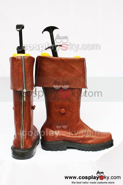 Final Fantasy 7 Cloud Cosplay Stiefel Braun