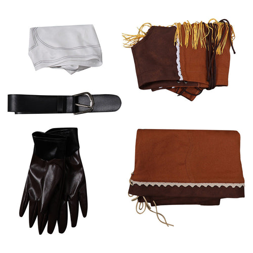 Tifa-Final Fantasy: Costume Tifa Lockhart Women Brown Suit Halloween Costume For Adult Female