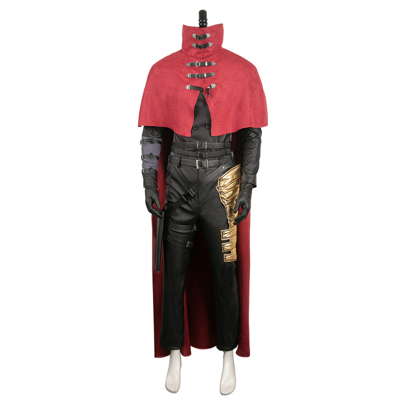 SeeCosplay Final Fantasy Costume Game Vincent Valentine Black Suit Carnival Halloween Costume