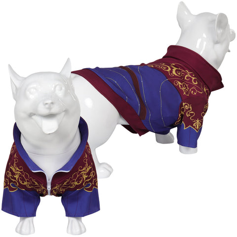 Game Baldurs Gate 3 Cosplay Astarion Purple Dogs Pet Outfits Cosplay Costume Halloween Carnival Suit