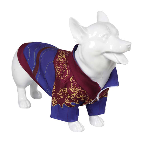 Game Baldurs Gate 3 Cosplay 2024 Astarion Purple Dogs Pet Outfits Cosplay Costume Halloween Carnival Suit