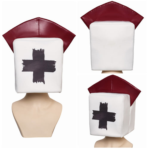 Game Dark Deception Reaper Nurse White Hat Cosplay Accessories Halloween Carnival Props