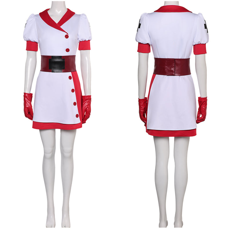 Game Dark Deception Reaper Nurse White Set Outfits Cosplay Costume Halloween Carnival Suit