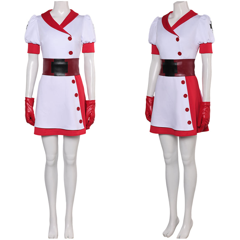 Game Dark Deception Reaper Nurse White Set Outfits Cosplay Costume Halloween Carnival Suit