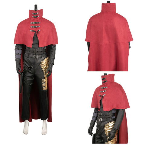 Game Final Fantasy Vincent Valentine Red Set Outfits Cosplay Costume Halloween Carnival Suit