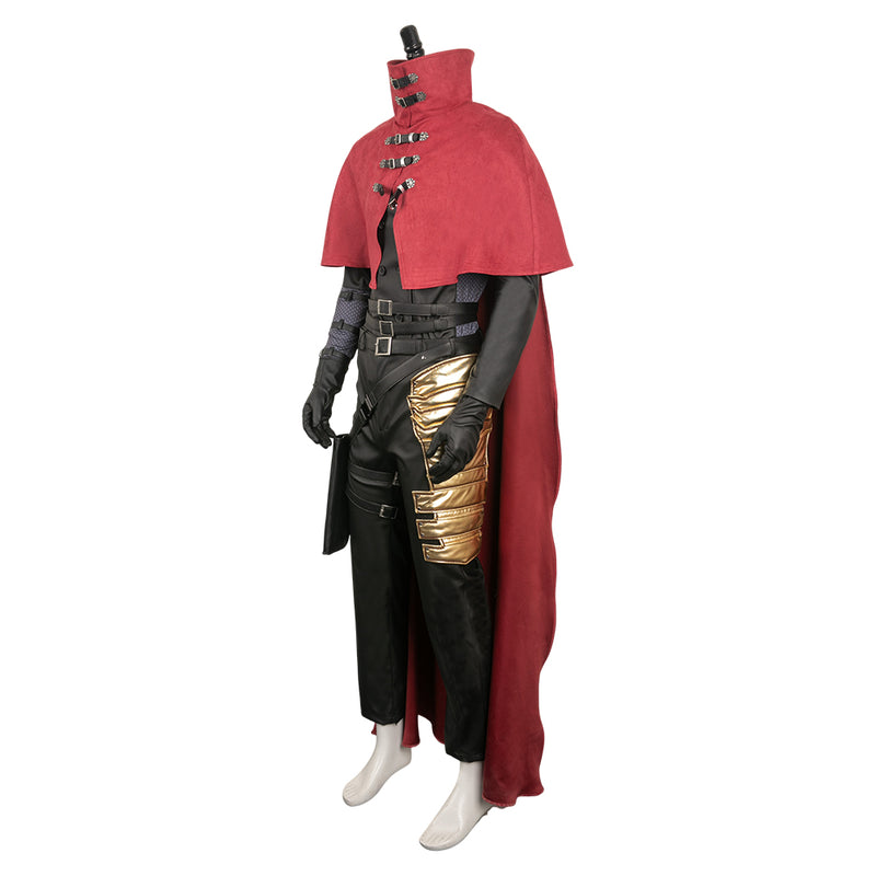 Game Final Fantasy Vincent Valentine Red Set Outfits Cosplay Costume Halloween Carnival Suit