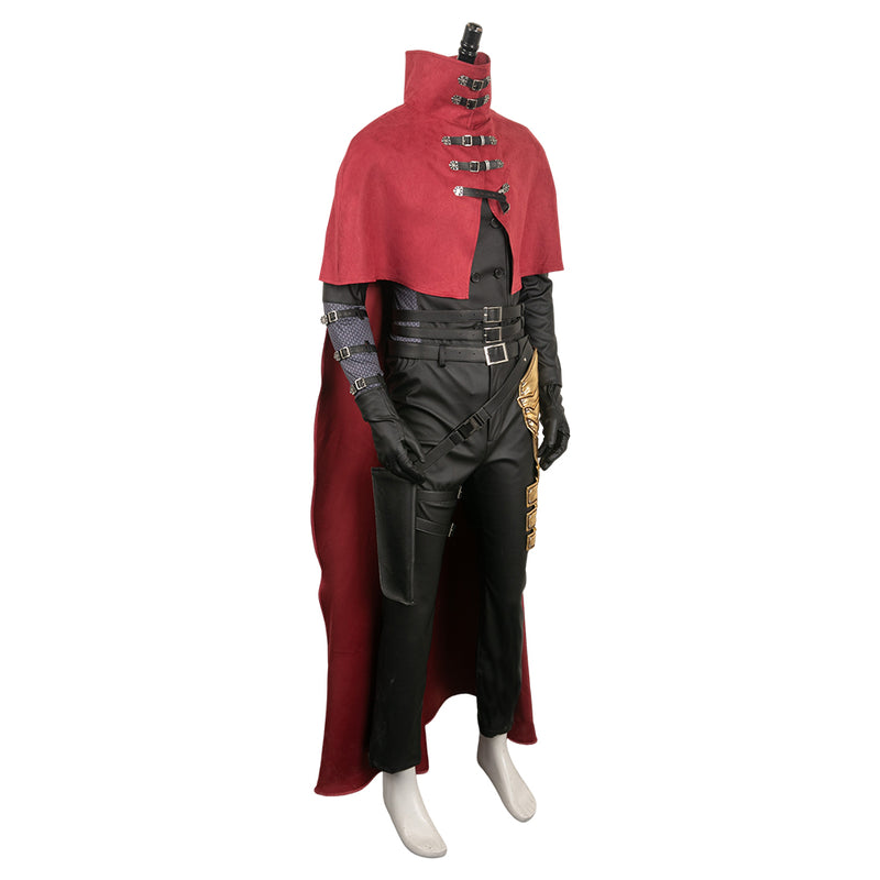 Game Final Fantasy Vincent Valentine Red Set Outfits Cosplay Costume Halloween Carnival Suit