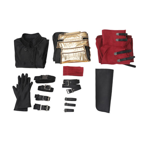 Game Final Fantasy Vincent Valentine Red Set Outfits Cosplay Costume Halloween Carnival Suit