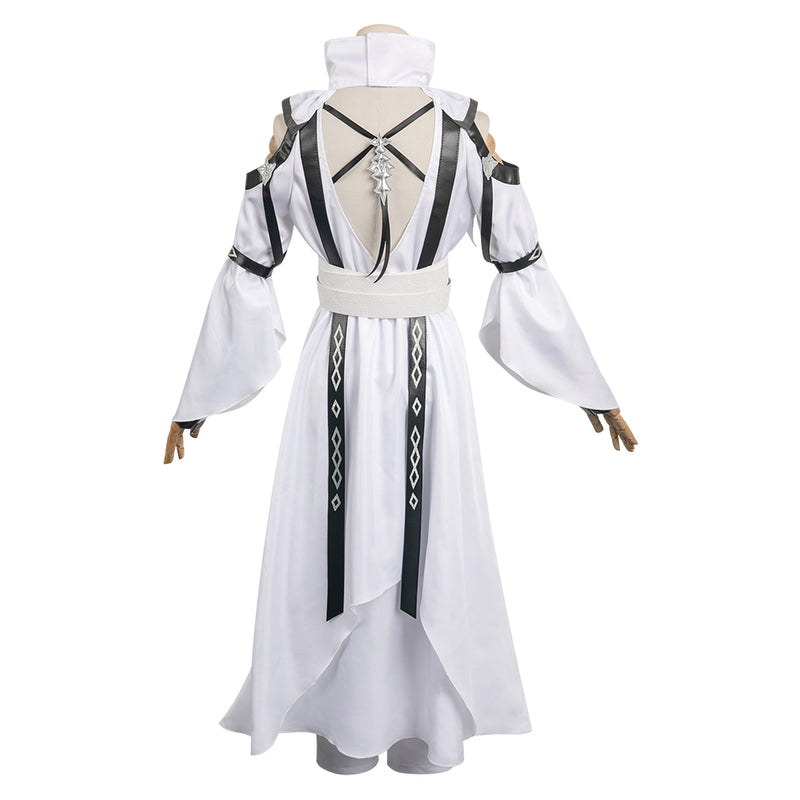 Game Final Fantasy White Limbo Chiton Of Healing Pandæmonium Set Outfits Cosplay Costume Halloween Carnival Suit