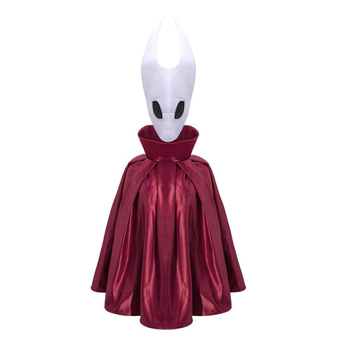 Game Hollow Knight Hornet Kids Children Red Cloak Mask Party Carnival Halloween Cosplay Suit