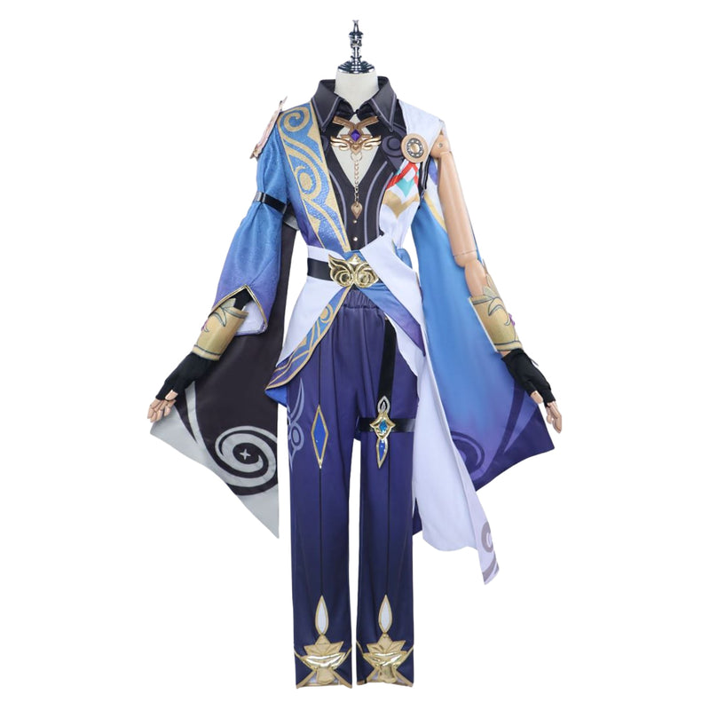 Game Honkai: Star Rail 2023 Professor Veritas Ratio Blue Set Outfits Cosplay Costume Halloween Carnival Suit