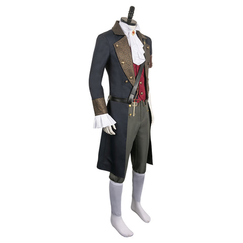 Game Lies Of P Pinocchio Medieval Jacquard Set Cosplay Costume Outfits Halloween Carnival Suit