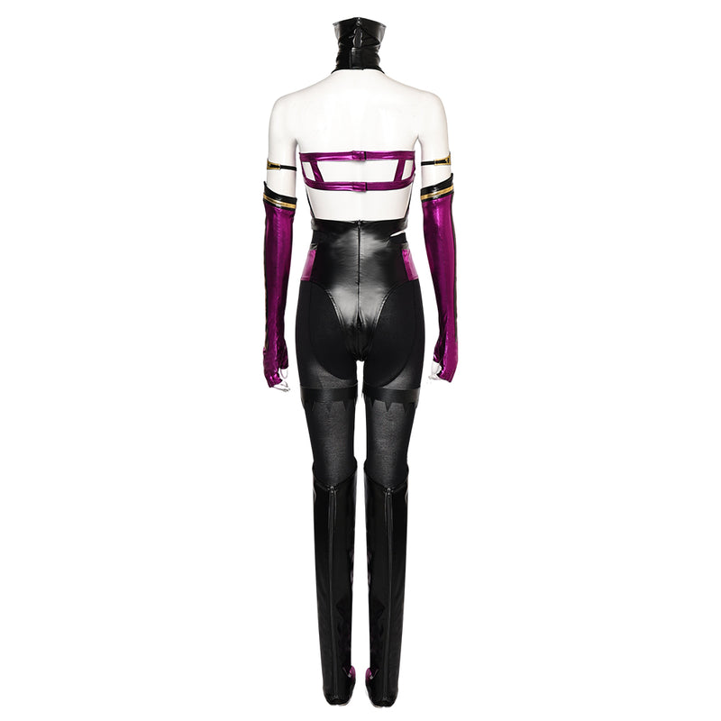 Game Mortal Kombat 9 Mileena Purple Outfits Cosplay Costume Halloween Carnival Suit