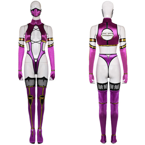 Game Mortal Kombat 9 Mileena Purple Sexy Outfits Cosplay Costume Halloween Carnival Suit