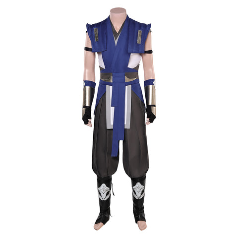 Game Mortal Kombat Sub Zero Blue Set Outfits Cosplay Costume Halloween Carnival Suit