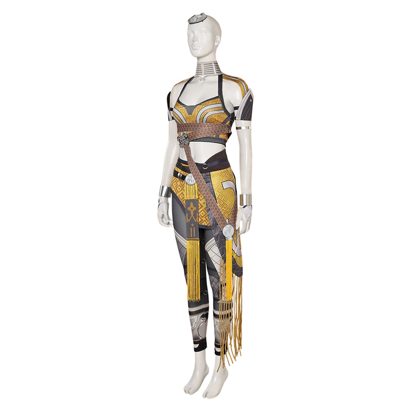 Game Mortal Kombat Tania Gold Combat Uniform Cosplay Costume Outfits Halloween Carnival Suit