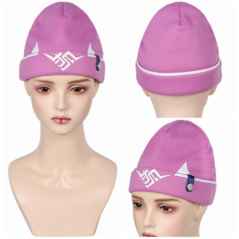 Game Overwatch Kiriko Pink Hat Cosplay Accessories Halloween Carnival Props