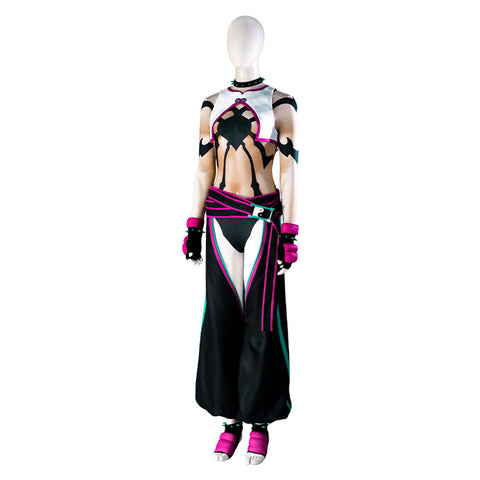 SeeCosplay Game Street Fighter Han Juri Girls Women Jumpsuit Outfits Party Carnival Halloween Cosplay Costume Female