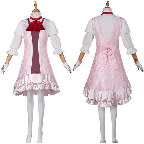 Game Tekken 8 Lili Pink Dress Outfits Cosplay Costume Halloween Carnival Suit