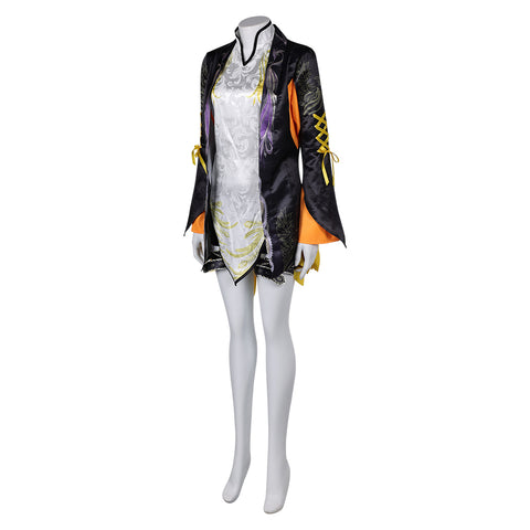 Game Tekken 8 Ling Xiaoyu White Set Outfits Cosplay Costume Halloween Carnival Suit