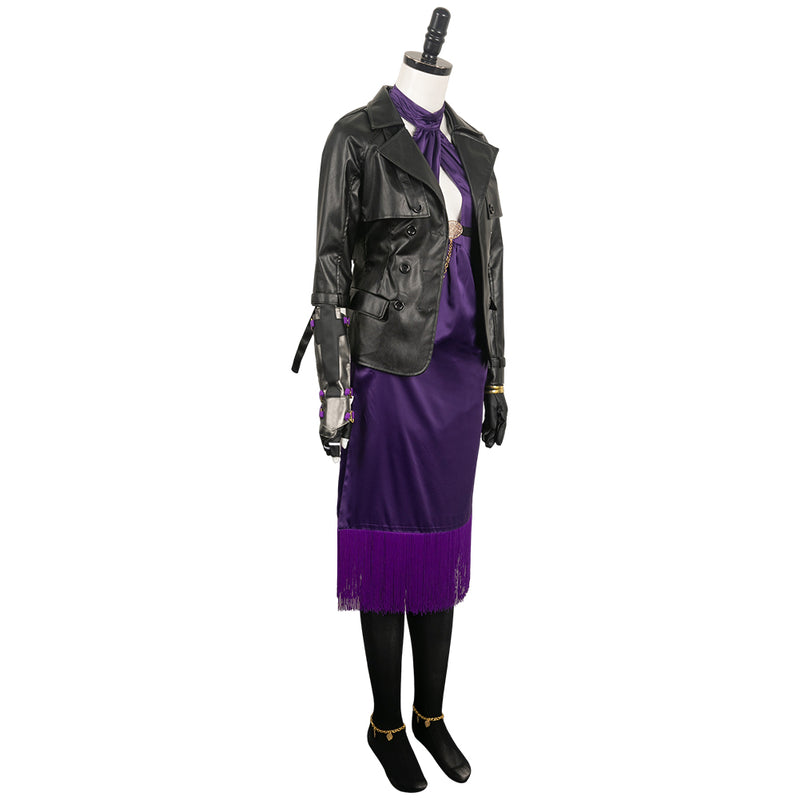 Game Tekken8 (2024) Nina Black Jacket Set Outfits Cosplay Costume Halloween Carnival Suit