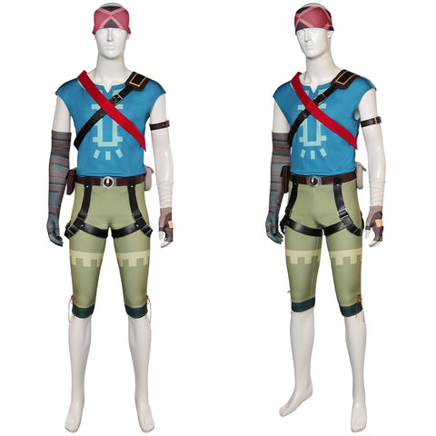 Game The Legend Of Zelda Link Blue Climbing Set Outfits Cosplay Costume Halloween Carnival Suit