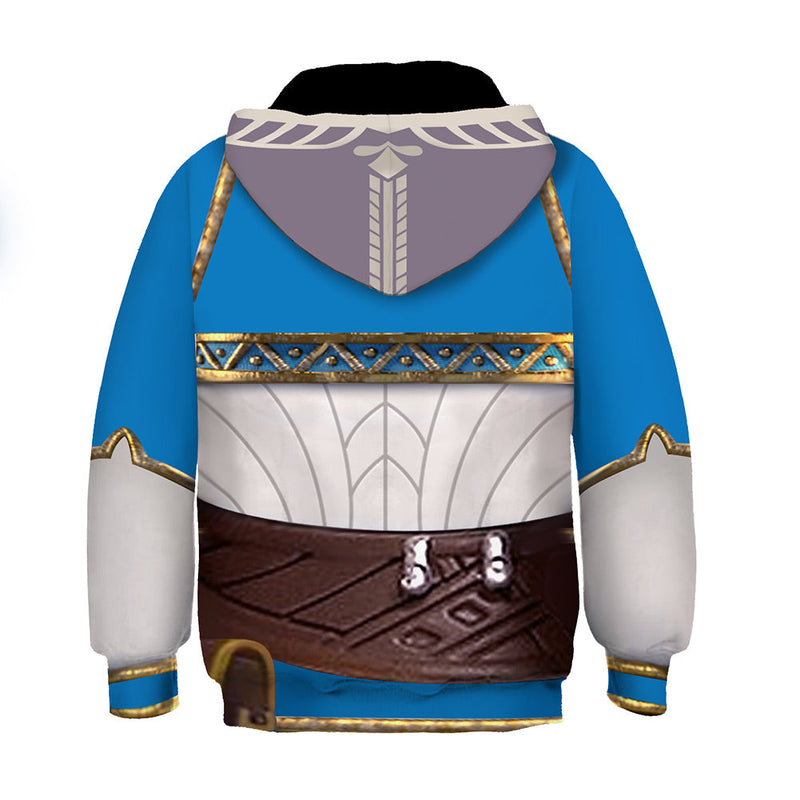 Game The Legend of Zelda: Tears of the Kingdom Kids Children 3D Printed Hooded Sweatshirt Halloween Cosplay Costume