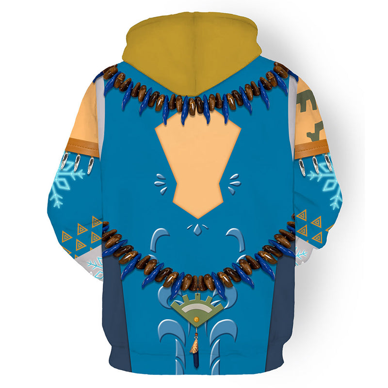 Game The Legend Of Zelda: Tears Of The Kingdom Link Cosplay Hoodie 3D Printed Hooded Casual Streetwear Pullover