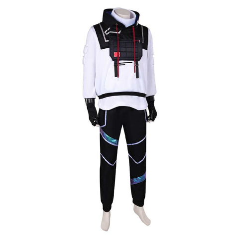 Game Valorant ISO White Hoodie Set Outfits Cosplay Costume Halloween Carnival Suit