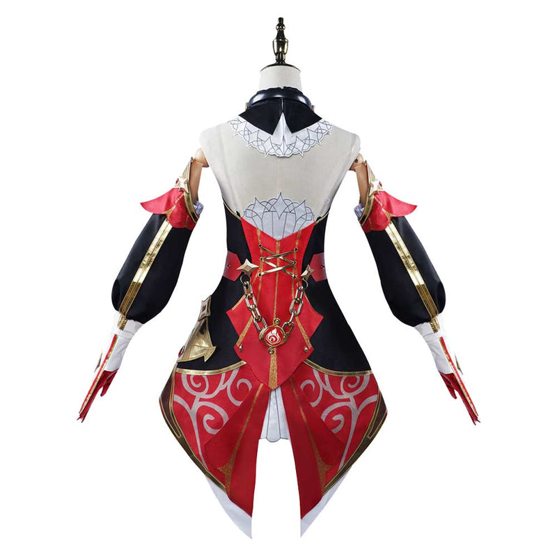 SeeCosplay Genshin Impact Game Chevreuse Women Red Dress Party Carnival Halloween Cosplay Costume Female