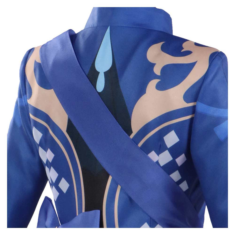 SeeCosplay Genshin Impact Game Focalors Women Blue Suit Party Carnival Halloween Cosplay Costume Female
