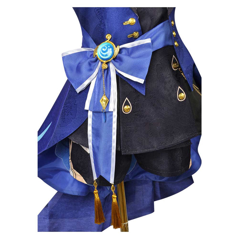 SeeCosplay Genshin Impact Game Furina de Fontain Women Blue Suit Party Carnival Halloween Cosplay Costume Female