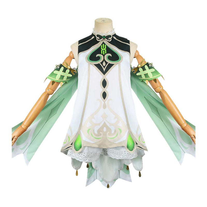 SeeCosplay Genshin Impact Game Nahida Women White Dress Party Carnival Halloween Cosplay Costume Female