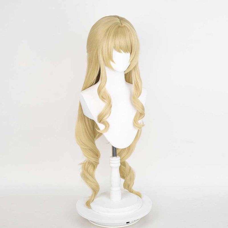 SeeCosplay Genshin Impact Navia Cosplay Wig Heat Resistant Synthetic Hair Halloween Party Carnival Props